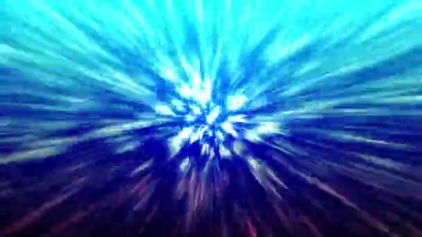 Безперервний Потік Світла Виходить Центру — стокове відео