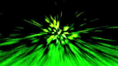 Merkezden sürekli bir ışık akışı yayıldı..