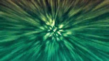 Merkezden sürekli bir ışık akışı yayıldı..