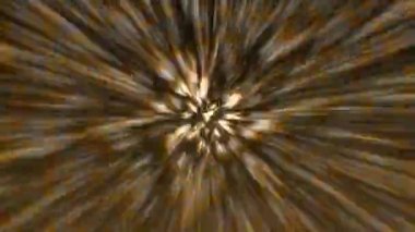 Merkezden sürekli bir ışık akışı yayıldı..