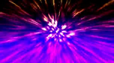 Merkezden sürekli bir ışık akışı yayıldı..