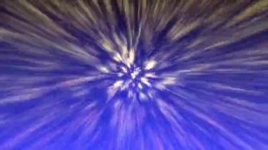 Merkezden sürekli bir ışık akışı yayıldı..