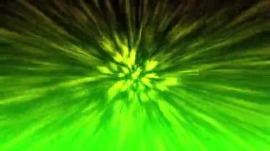 Merkezden sürekli bir ışık akışı yayıldı..