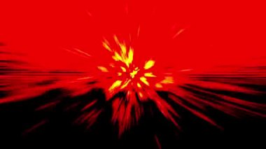 Merkezden sürekli bir ışık akışı yayıldı..