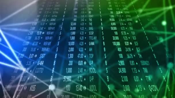 Stock Trading Numbers Flashed Continually Continuous Flashing Beam Light Element — Vídeo de Stock