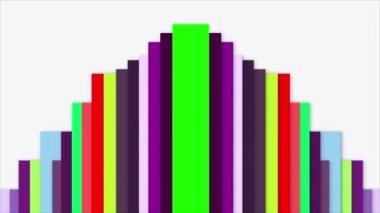 Renkli çizgiler modern ve güzel bir görünüş için sürekli hareket eder..