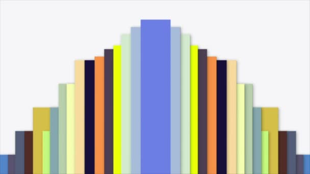 Colorful Lines Move Continuously Modern Beautiful Look — Vídeo de Stock