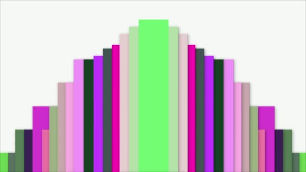 Colorful Lines Move Continuously Modern Beautiful Look — Vídeo de stock