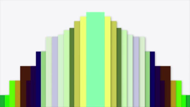 Colorful Lines Move Continuously Modern Beautiful Look — Video