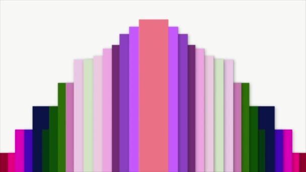 Colorful Lines Move Continuously Modern Beautiful Look — Vídeo de stock