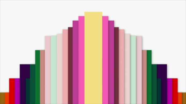 Colorful Lines Move Continuously Modern Beautiful Look — Vídeo de stock