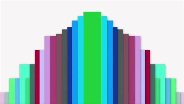 Colorful Lines Move Continuously Modern Beautiful Look — Stockvideo