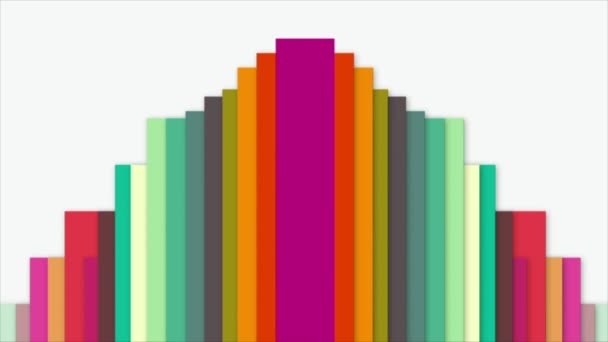 Colorful Lines Move Continuously Modern Beautiful Look — Stockvideo