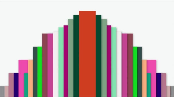 Colorful Lines Move Continuously Modern Beautiful Look — Video Stock