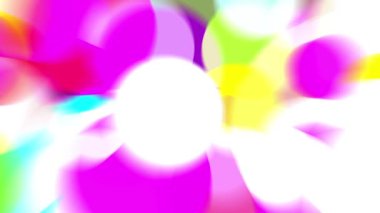 Parlak renkli ışık demetleri sürekli hareket ediyor, parlak görünüyorlar..