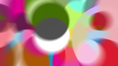 Parlak renkli ışık demetleri sürekli hareket ediyor, parlak görünüyorlar..