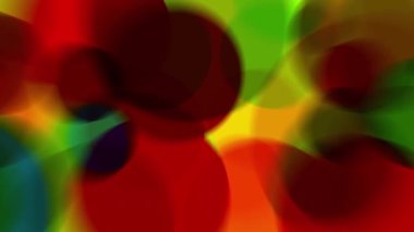 Parlak renkli ışık demetleri sürekli hareket ediyor, parlak görünüyorlar..