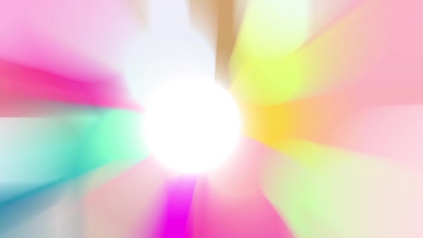 Brightly Colored Beams Light Moving Continuously Looking Bright — Vídeos de Stock