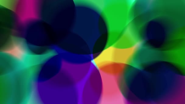 Die Farbenfrohen Lichtstrahlen Bewegen Sich Kontinuierlich Und Sehen Hell Aus — Stockvideo