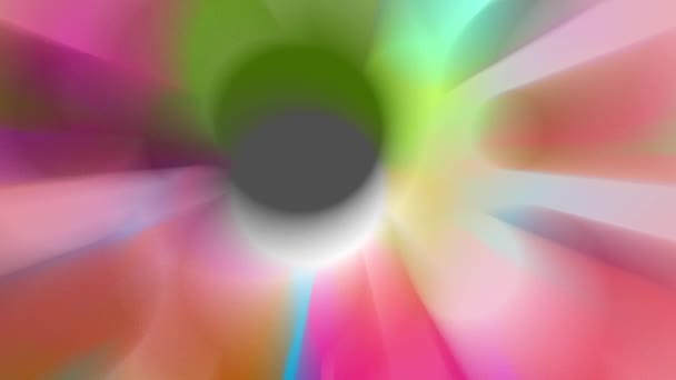 Jaskrawo Kolorowe Wiązki Światła Nieustannie Się Poruszają Wyglądając Jasno — Wideo stockowe