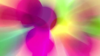 Parlak renkli ışık demetleri sürekli hareket ediyor, parlak görünüyorlar..