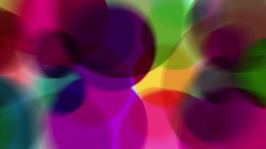 Parlak renkli ışık demetleri sürekli hareket ediyor, parlak görünüyorlar..