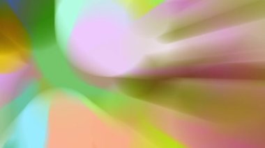 Parlak renkli ışık demetleri sürekli hareket ediyor, parlak görünüyorlar..