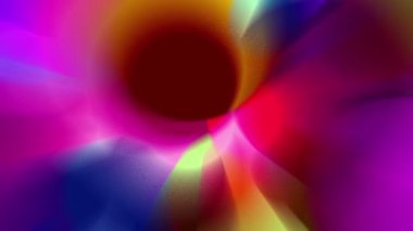 Parlak renkli ışık demetleri sürekli hareket ediyor, parlak görünüyorlar..