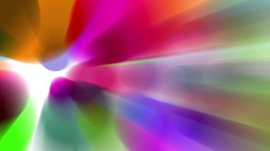 Parlak renkli ışık demetleri sürekli hareket ediyor, parlak görünüyorlar..