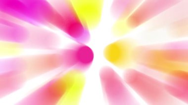 Parlak renkli ışık demetleri sürekli hareket ediyor, parlak görünüyorlar..