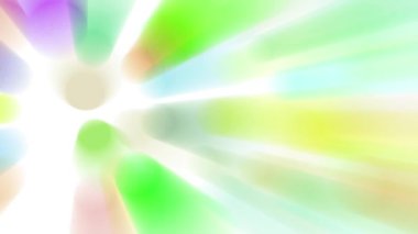 Parlak renkli ışık demetleri sürekli hareket ediyor, parlak görünüyorlar..