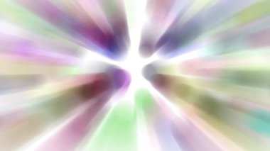 Renkli ışık demetleri sürekli hareket ediyor, parlak görünüyorlar..