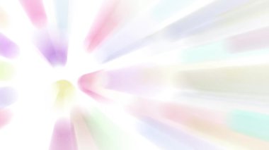 Renkli ışık demetleri sürekli hareket ediyor, parlak görünüyorlar..