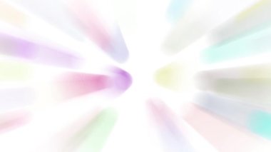 Renkli ışık demetleri sürekli hareket ediyor, parlak görünüyorlar..