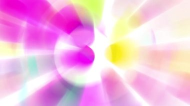 Parlak renkli daireler sürekli hareket ediyor, parlak görünüyorlar..