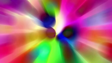 Parlak renkli daireler sürekli hareket ediyor, parlak görünüyorlar..