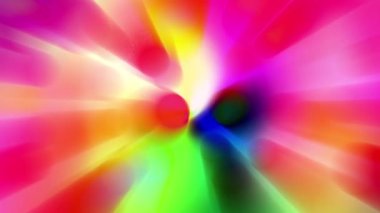 Parlak renkli daireler sürekli hareket ediyor, parlak görünüyorlar..