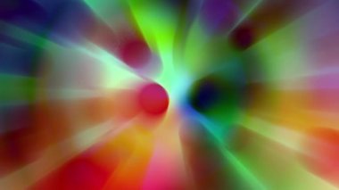 Parlak renkli daireler sürekli hareket ediyor, parlak görünüyorlar..