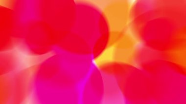 Parlak renkli daireler sürekli hareket ediyor, parlak görünüyorlar..