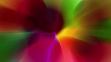 Renkli ışık demetleri yavaşça hareket etti, parlak görünüyordu..