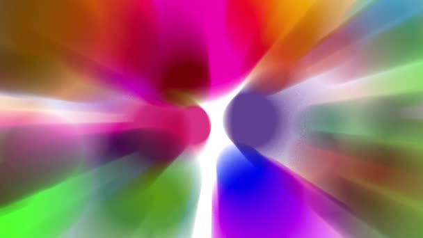 Brightly Colored Beams Light Moving Continuously Looking Bright — Video Stock