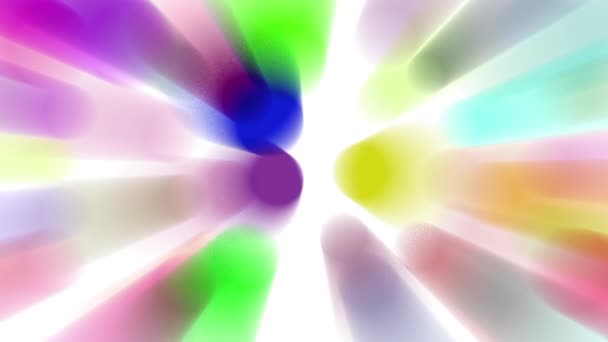 Raggi Luce Dai Colori Vivaci Muovono Continuamente Con Aspetto Luminoso — Video Stock