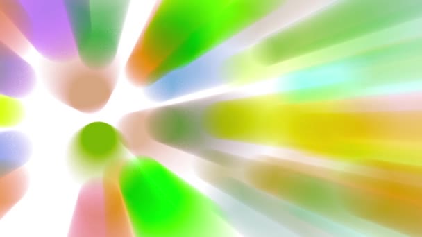 Raggi Luce Colorati Muovono Continuamente Cercando Luminoso — Video Stock