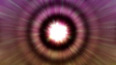 Üst üste binen daire çizgisi içinde sürekli hareket eden bir ışık demetine sahiptir..