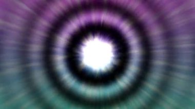 Üst üste binen daire çizgisi içinde sürekli hareket eden bir ışık demetine sahiptir..