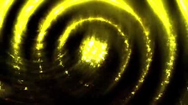 Üst üste binen daire çizgisi içinde sürekli hareket eden bir ışık demetine sahiptir..