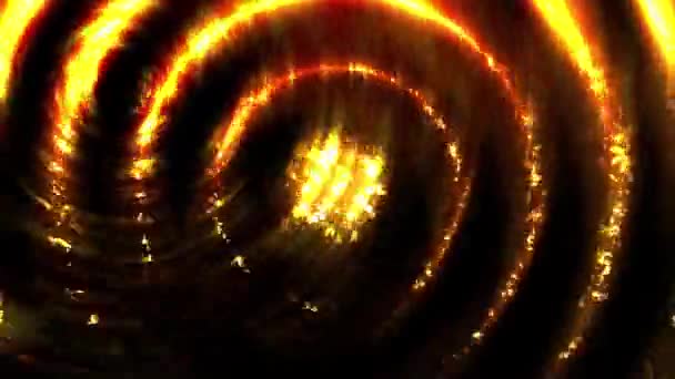 Die Sich Überlappende Kreislinie Hat Einen Kontinuierlichen Lichtstrahl Der Sich — Stockvideo
