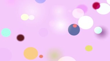 Renkli çemberler kendi etraflarında sürekli zıplıyorlar. Eğlenceli görünüyorlar..