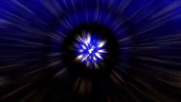 Beam Light Emanated Continuously Center — Video Stock