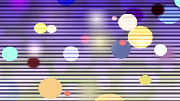Colorful Circles Constantly Bouncing Themselves Look Fun — Video Stock